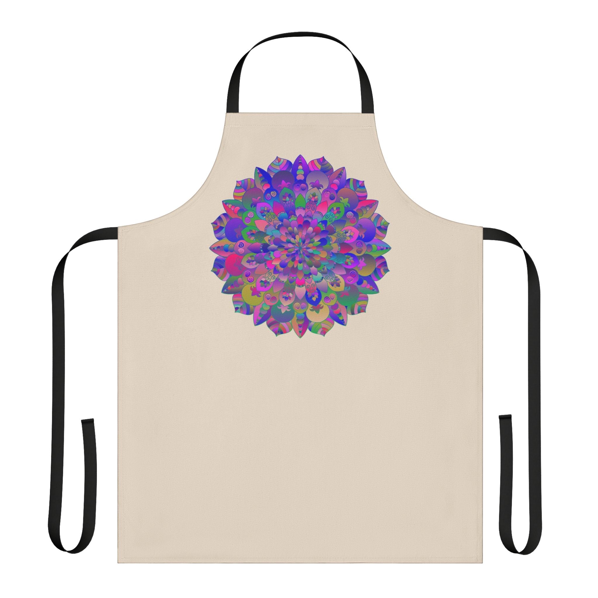 Psychedelic Mandala Apron - Hand Drawn Art All Over Prints - Blululi