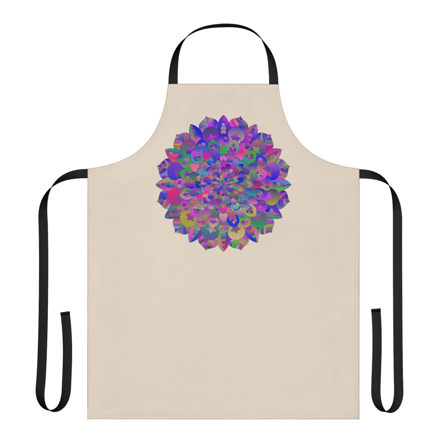 Psychedelic Mandala Apron - Hand Drawn Art All Over Prints - Blululi