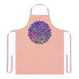 Psychedelic Mandala Apron - Peach All Over Prints - Blululi