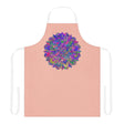 Psychedelic Mandala Apron - Peach All Over Prints - Blululi
