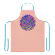 Psychedelic Mandala Apron - Peach All Over Prints - Blululi