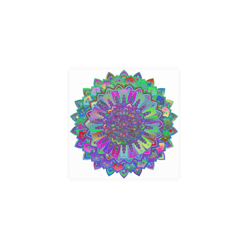 Psychedelic Mandala Art Poster - Colorful & Vibrant Poster - Blululi