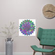 Psychedelic Mandala Art Poster - Colorful & Vibrant Poster - Blululi