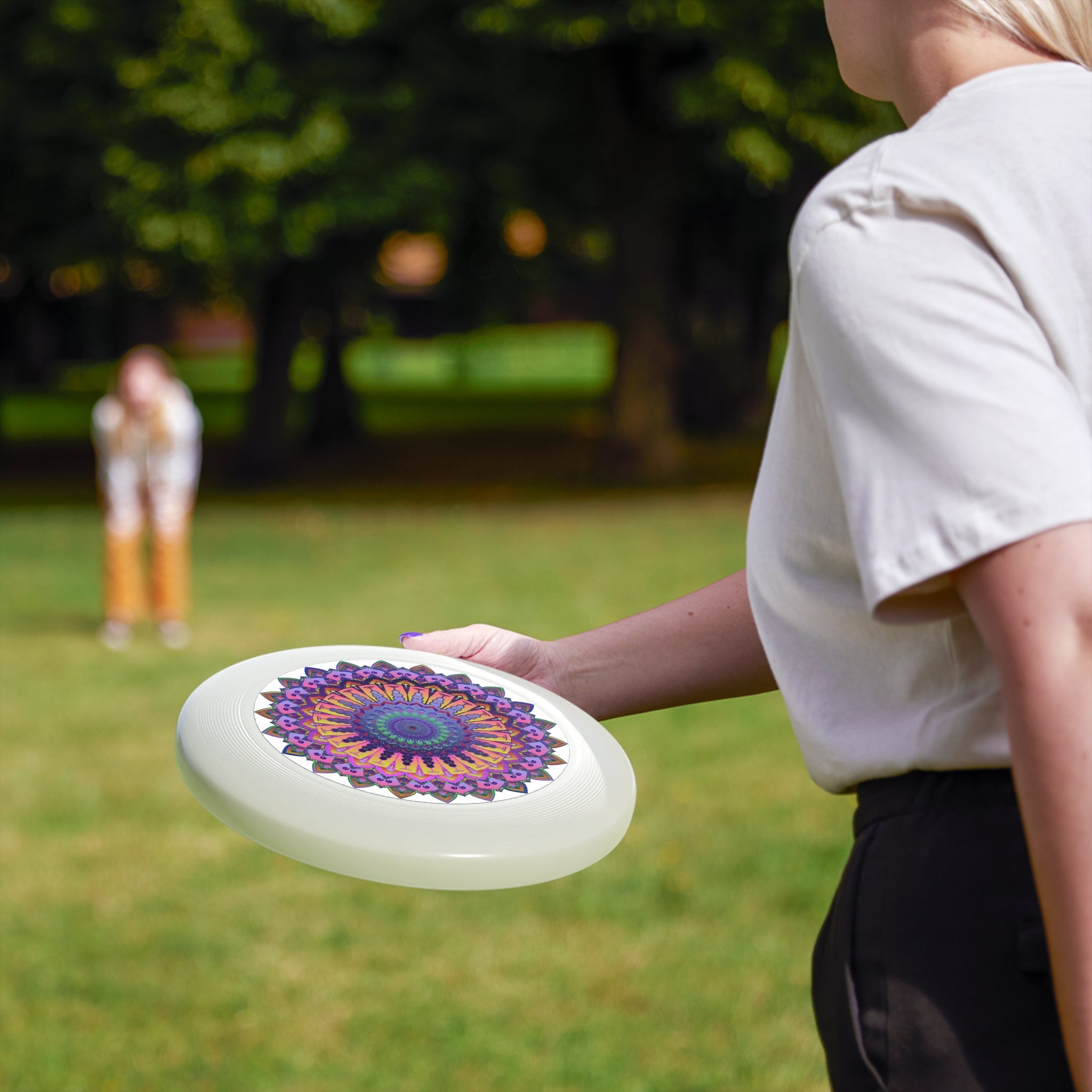 Psychedelic Mandala Frisbee Disc Accessories - Blululi