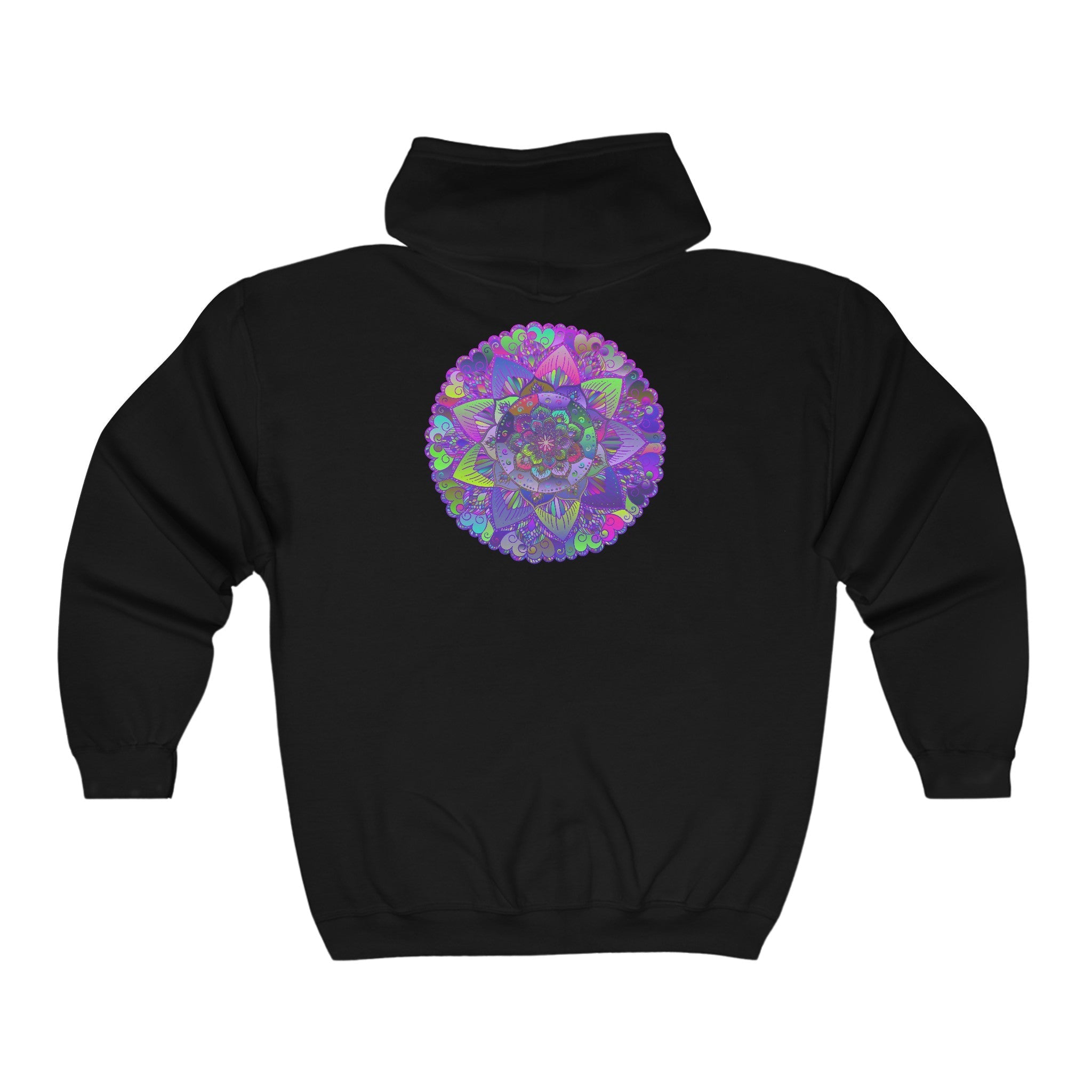 Psychedelic Mandala Hoodie - Colorful & Intricate Hoodie - Blululi