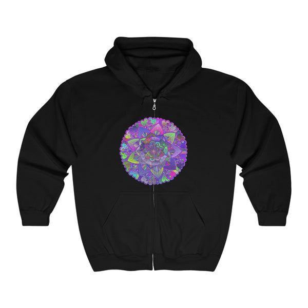 Psychedelic Mandala Hoodie - Colorful & Intricate Hoodie - Blululi