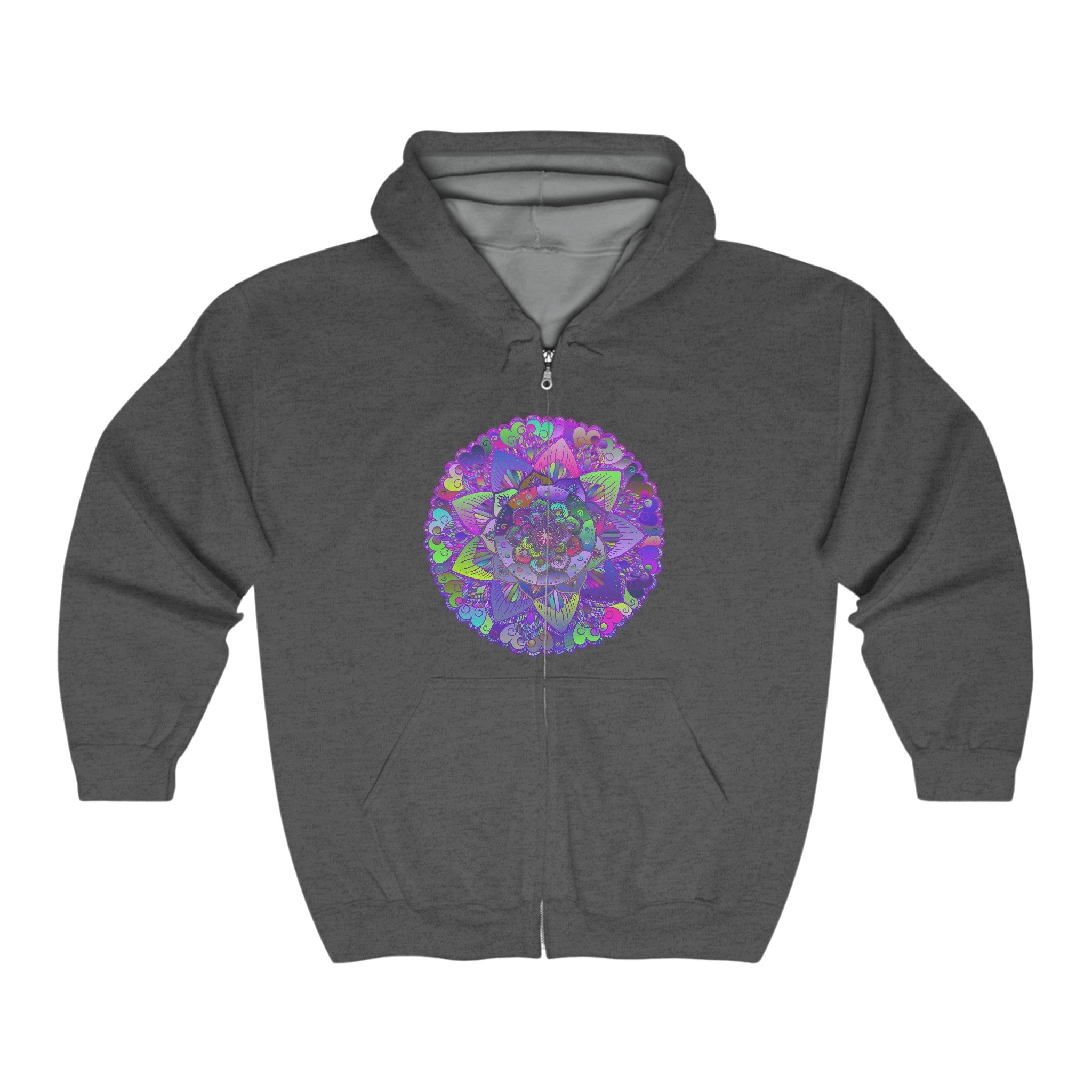 Psychedelic Mandala Hoodie - Colorful & Intricate Hoodie - Blululi