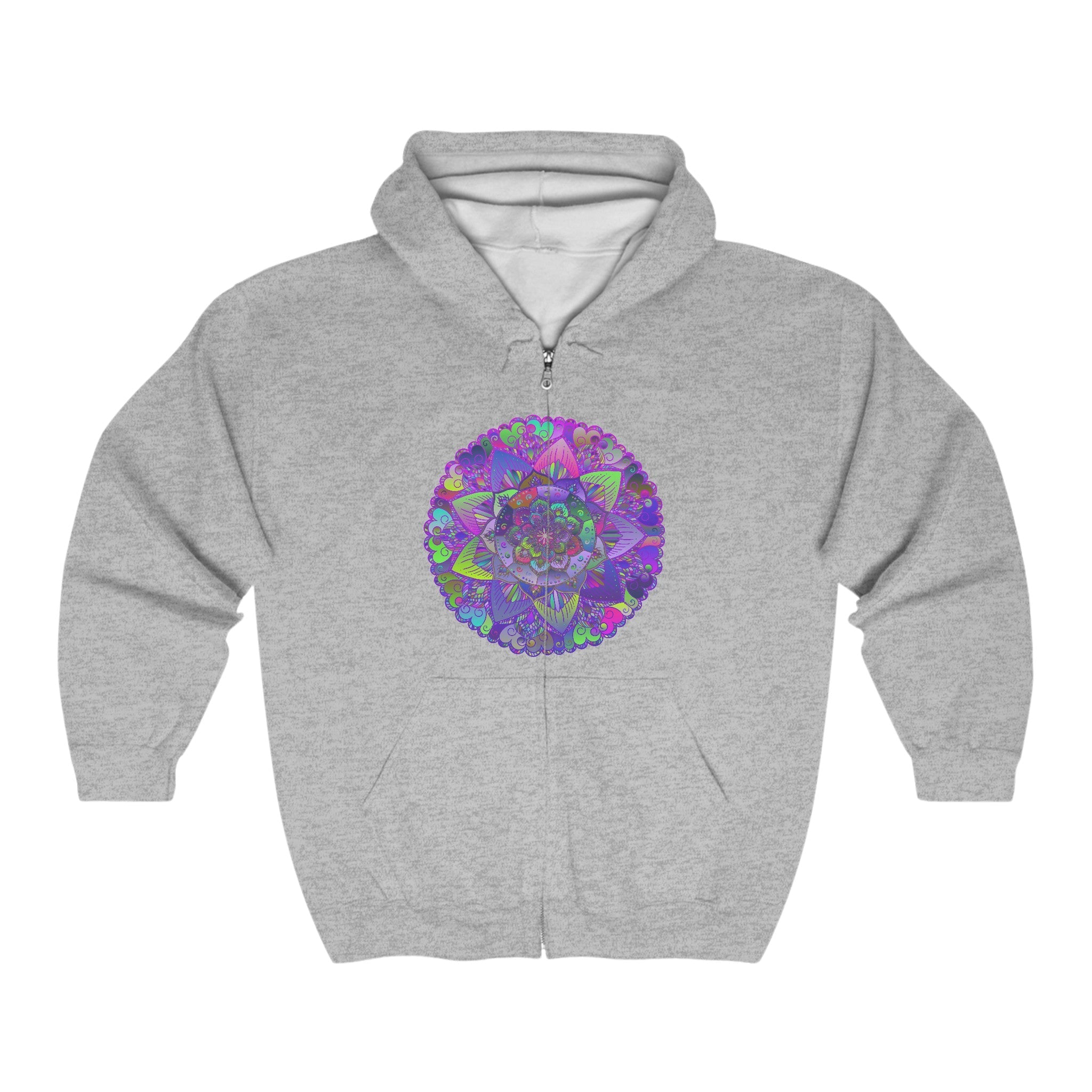 Psychedelic Mandala Hoodie - Colorful & Intricate Hoodie - Blululi