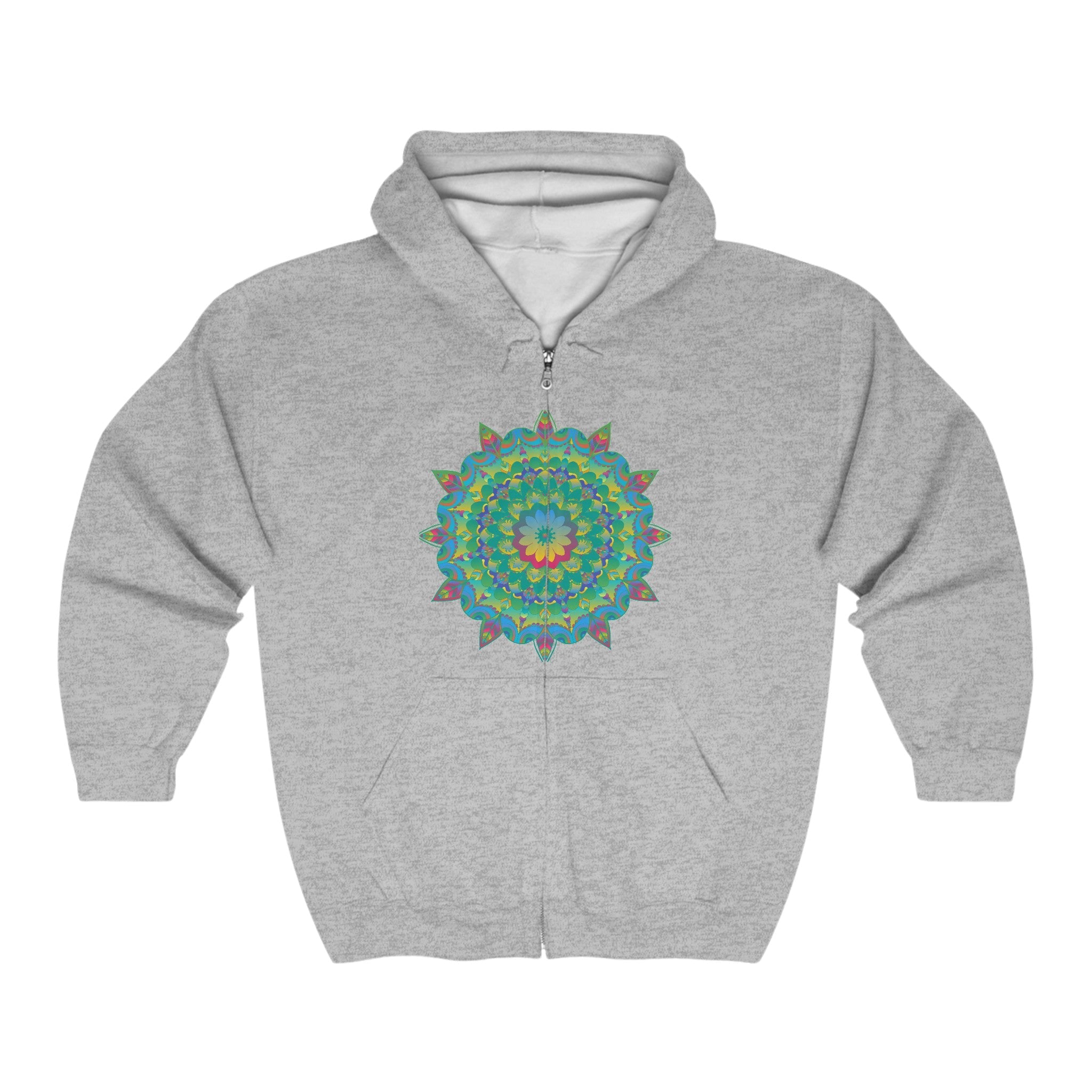 Psychedelic Mandala Hoodie - Vibrant Art Hoodie - Blululi