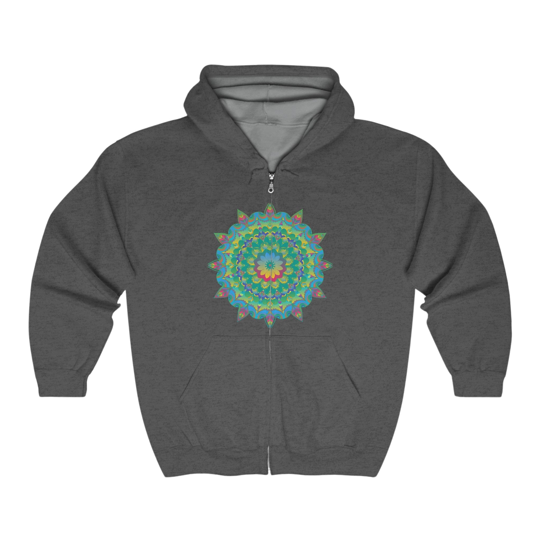 Psychedelic Mandala Hoodie - Vibrant Art Hoodie - Blululi