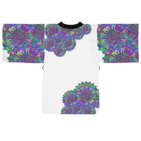 Psychedelic Mandala Kimono Robe - Colorful Art All Over Prints - Blululi