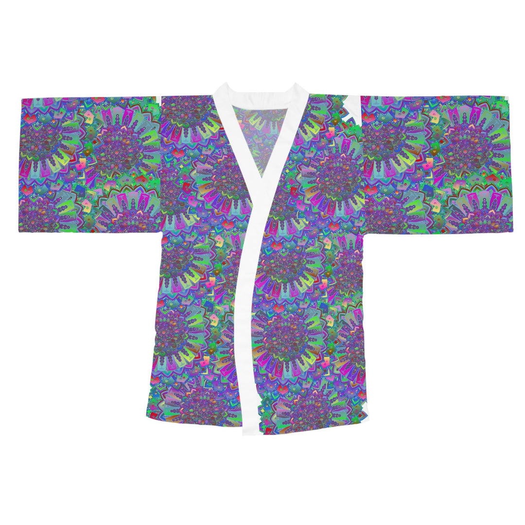 Psychedelic Mandala Kimono Robe - Colorful Art All Over Prints - Blululi