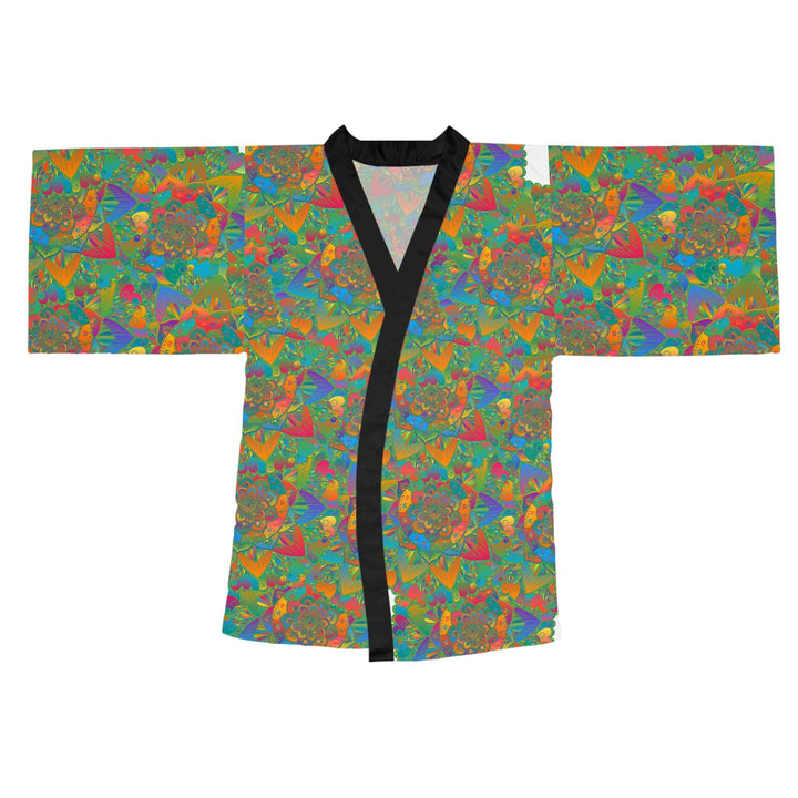 Psychedelic Mandala Kimono Robe - Colorful & Intricate All Over Prints - Blululi