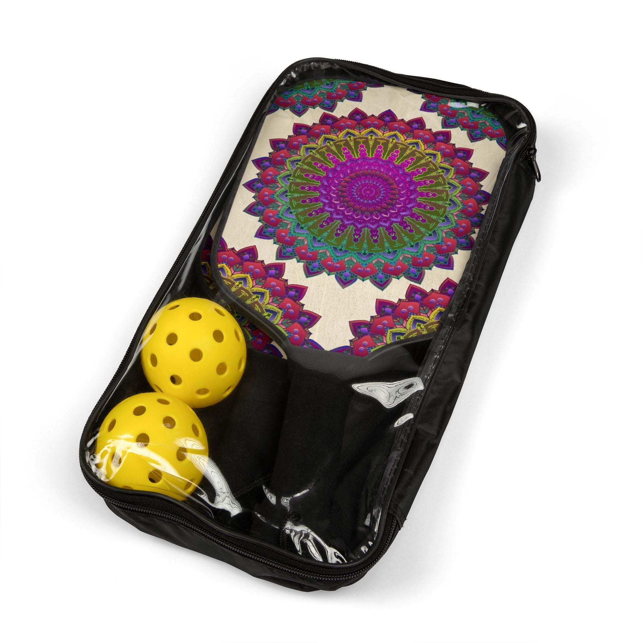 Psychedelic Mandala Pickleball Kit Accessories - Blululi