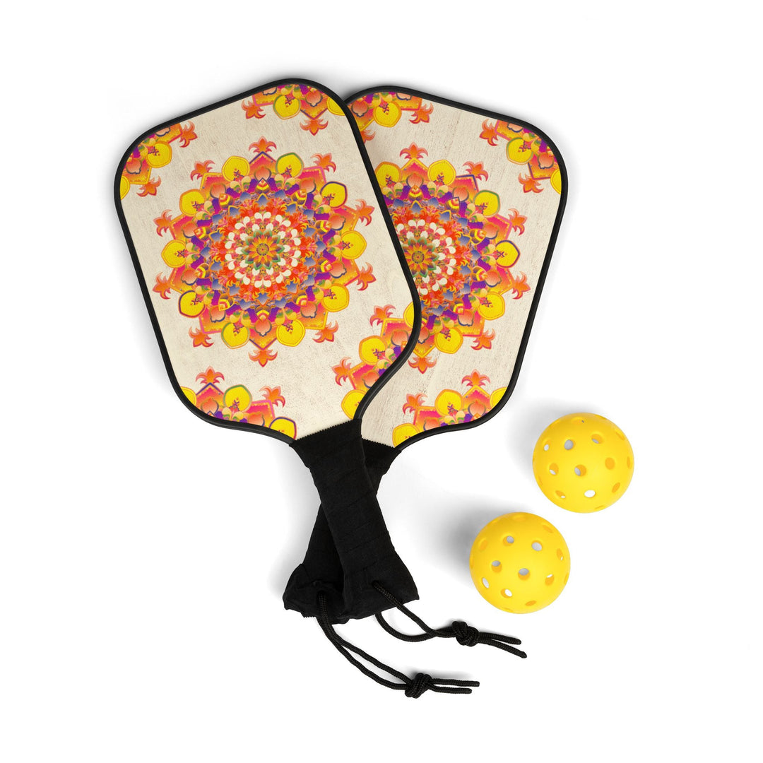 Psychedelic Mandala Pickleball Kit Accessories - Blululi