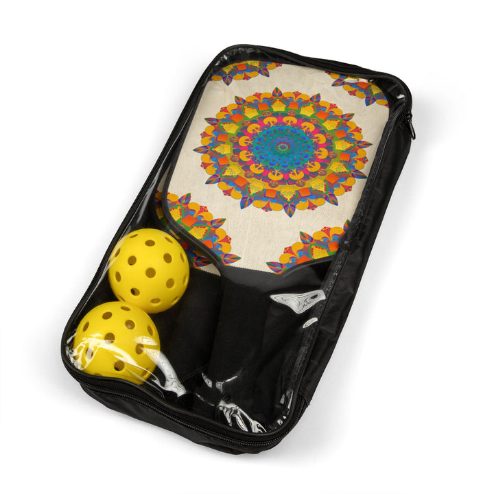 Psychedelic Mandala Pickleball Kit Accessories - Blululi