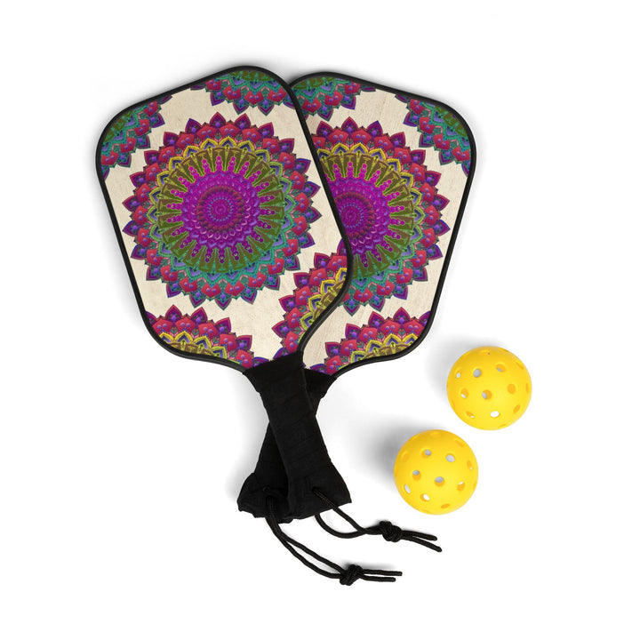 Psychedelic Mandala Pickleball Kit Accessories - Blululi