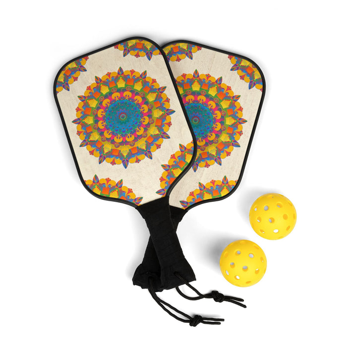 Psychedelic Mandala Pickleball Kit Accessories - Blululi