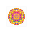Psychedelic Mandala Poster - Vibrant Floral Art Poster - Blululi