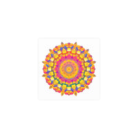 Psychedelic Mandala Poster - Vibrant Floral Art Poster - Blululi