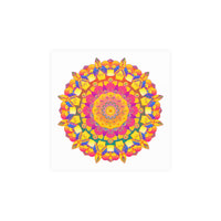 Psychedelic Mandala Poster - Vibrant Floral Art Poster - Blululi