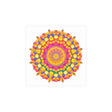 Psychedelic Mandala Poster - Vibrant Floral Art Poster - Blululi