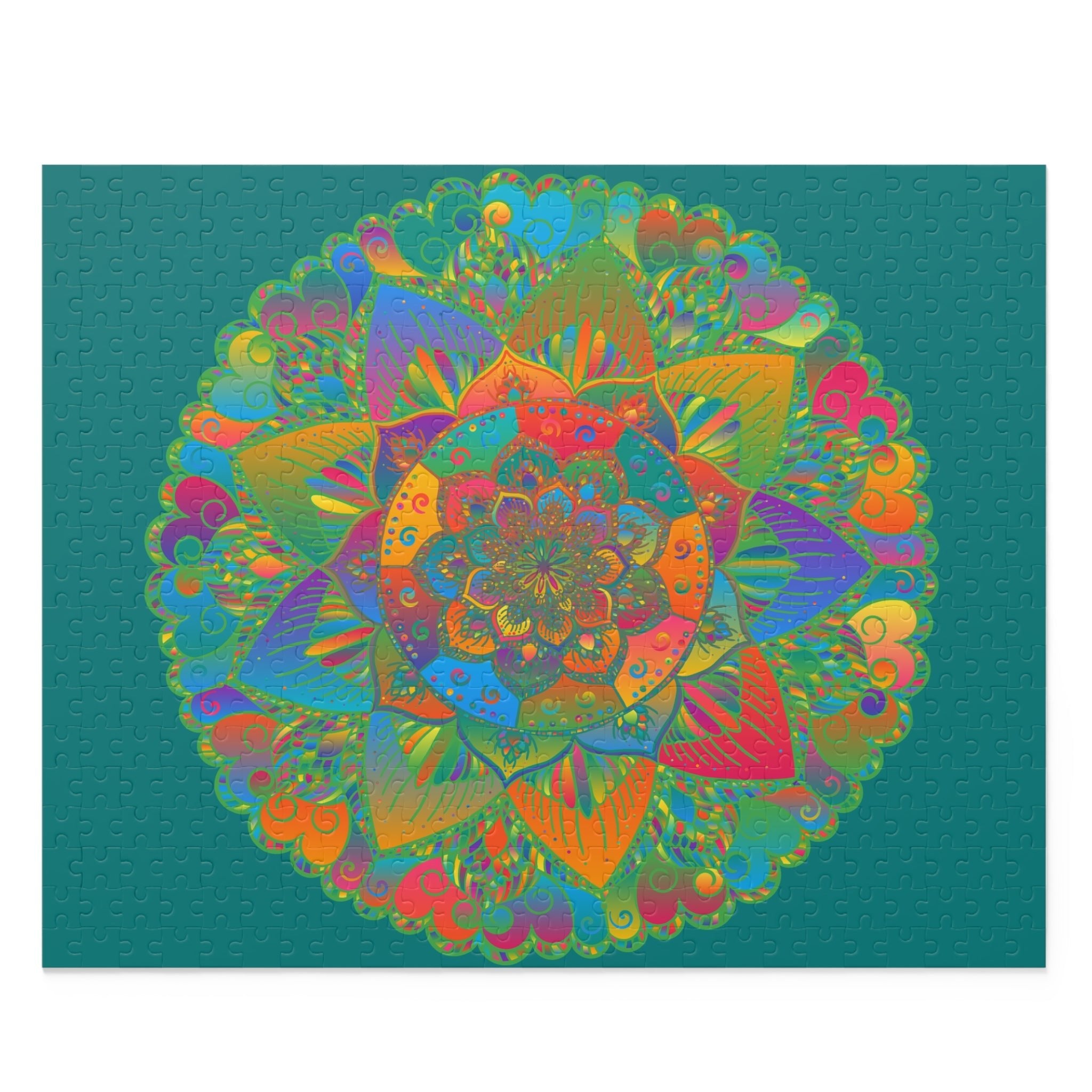 Psychedelic Mandala Puzzle - 252/500 Pieces Puzzle - Blululi