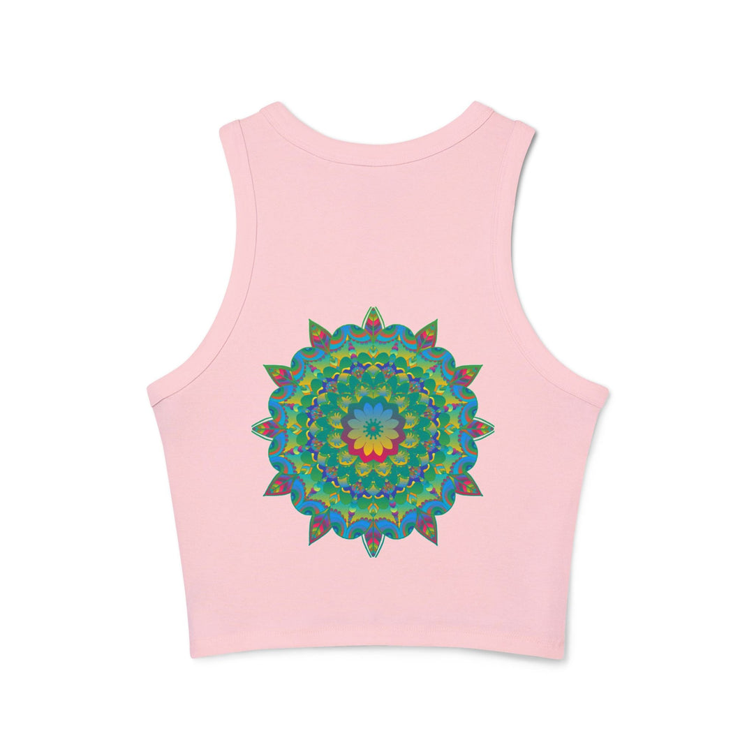 Psychedelic Mandala Racerback Tank Top Tank Top - Blululi