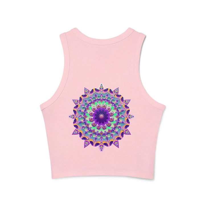 Psychedelic Mandala Racerback Tank Top Tank Top - Blululi