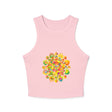 Psychedelic Mandala Racerback Tank Top Tank Top - Blululi