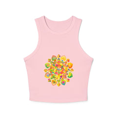 Psychedelic Mandala Racerback Tank Top Tank Top - Blululi