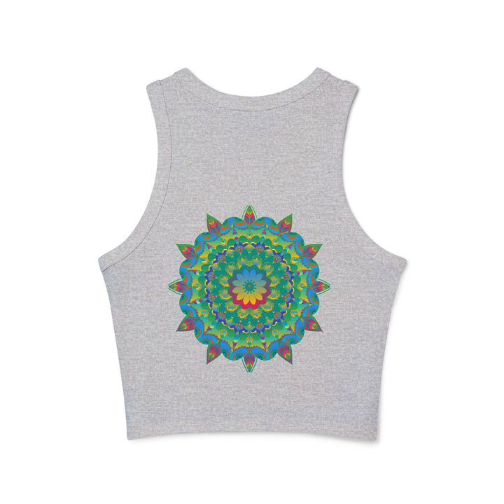 Psychedelic Mandala Racerback Tank Top Tank Top - Blululi