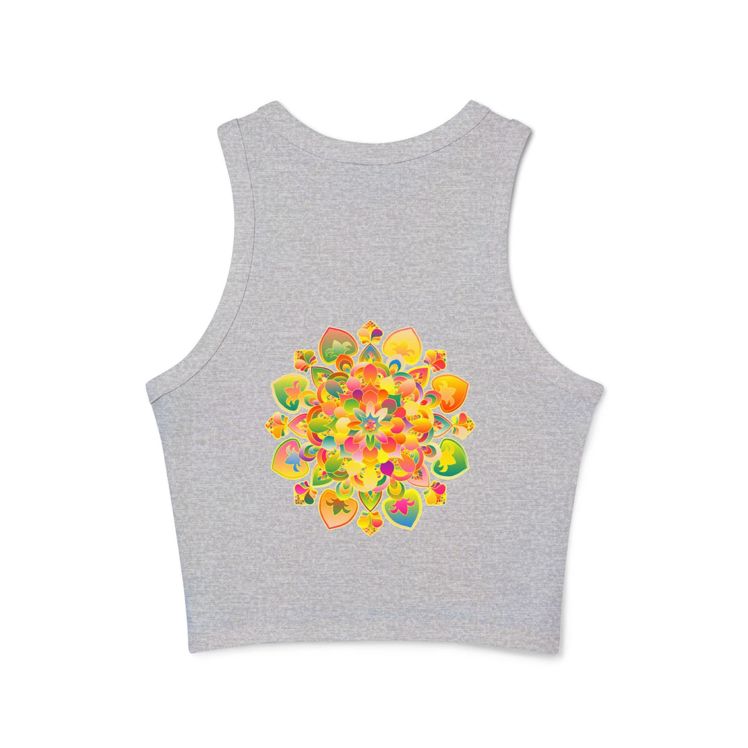 Psychedelic Mandala Racerback Tank Top Tank Top - Blululi