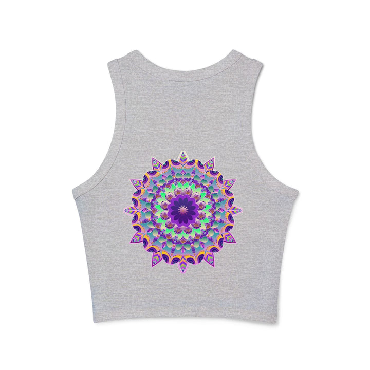 Psychedelic Mandala Racerback Tank Top Tank Top - Blululi