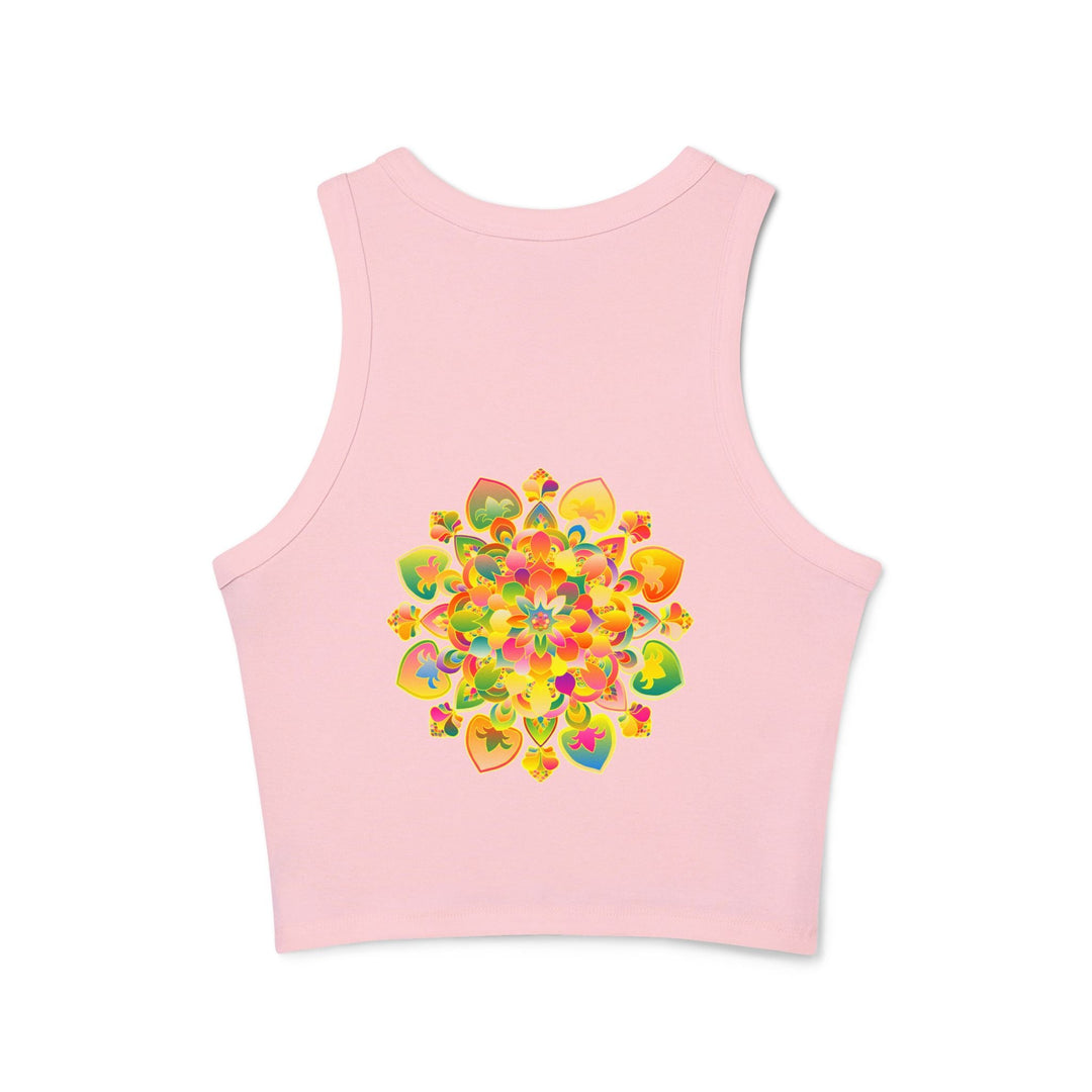 Psychedelic Mandala Racerback Tank Top Tank Top - Blululi