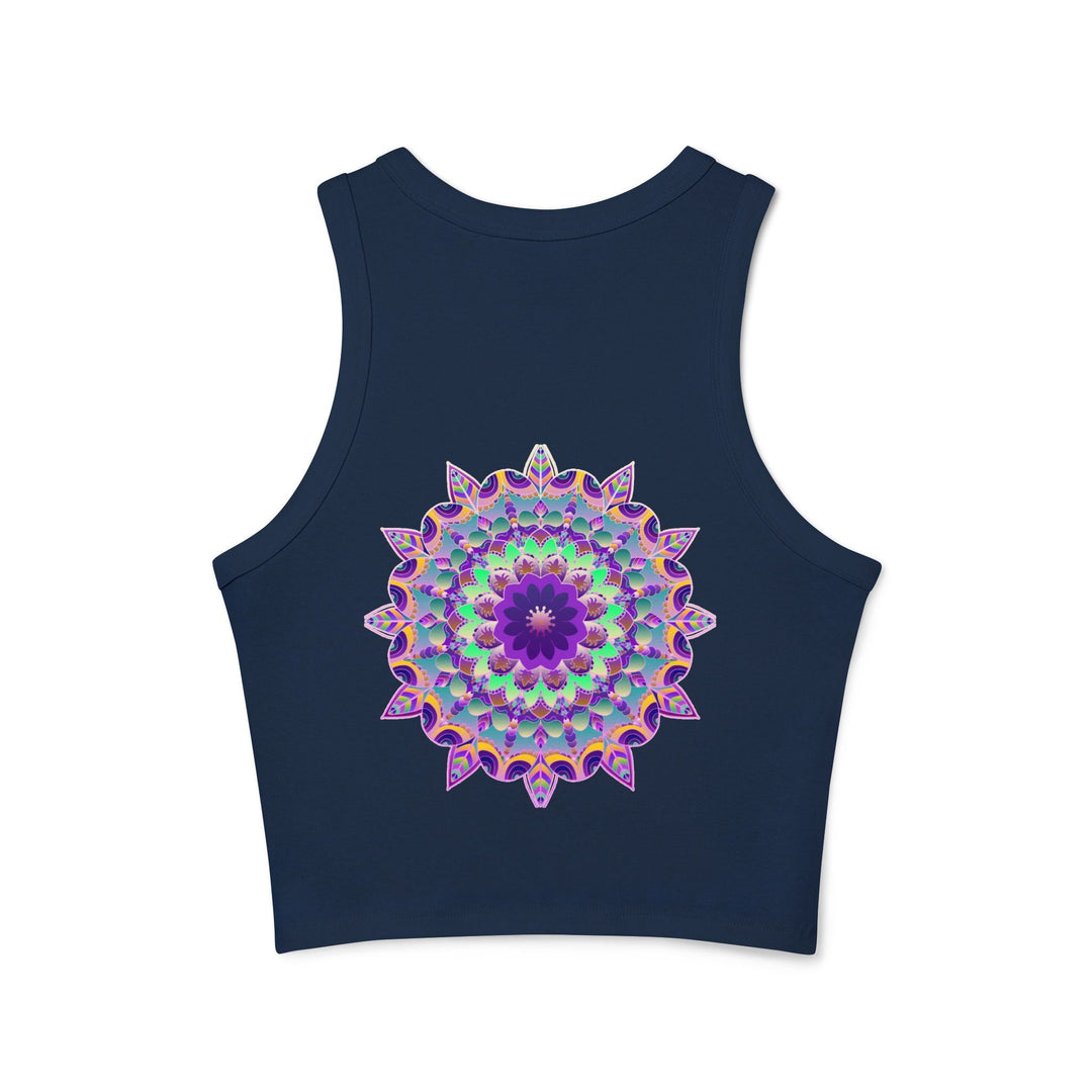 Psychedelic Mandala Racerback Tank Top Tank Top - Blululi