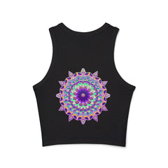 Psychedelic Mandala Racerback Tank Top Tank Top - Blululi