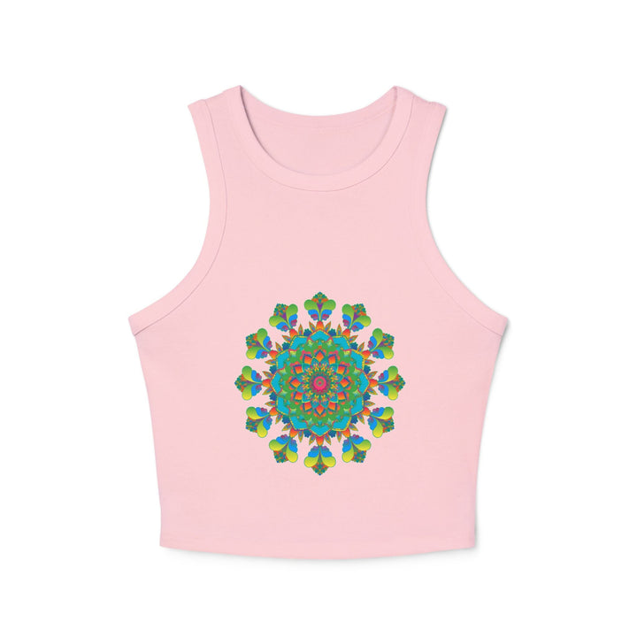 Psychedelic Mandala Racerback Tank Top Tank Top - Blululi