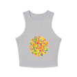 Psychedelic Mandala Racerback Tank Top Tank Top - Blululi