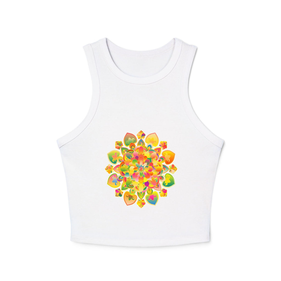 Psychedelic Mandala Racerback Tank Top Tank Top - Blululi