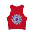 Psychedelic Mandala Racerback Tank Top Tank Top - Blululi