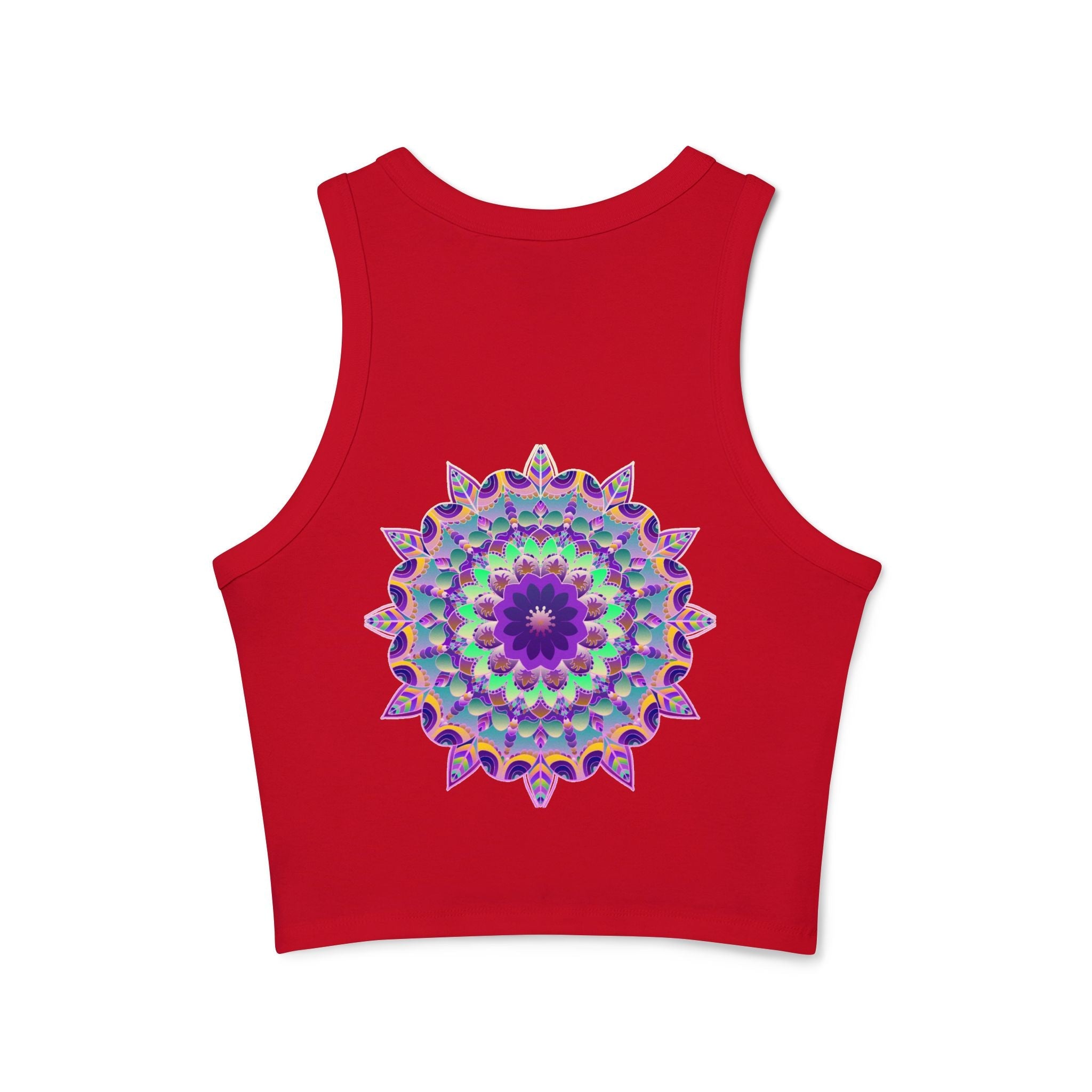 Psychedelic Mandala Racerback Tank Top Tank Top - Blululi