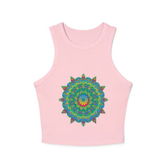 Psychedelic Mandala Racerback Tank Top Tank Top - Blululi