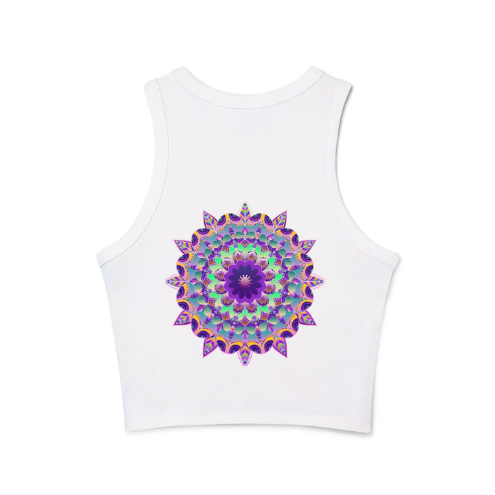 Psychedelic Mandala Racerback Tank Top Tank Top - Blululi