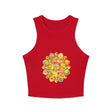 Psychedelic Mandala Racerback Tank Top Tank Top - Blululi