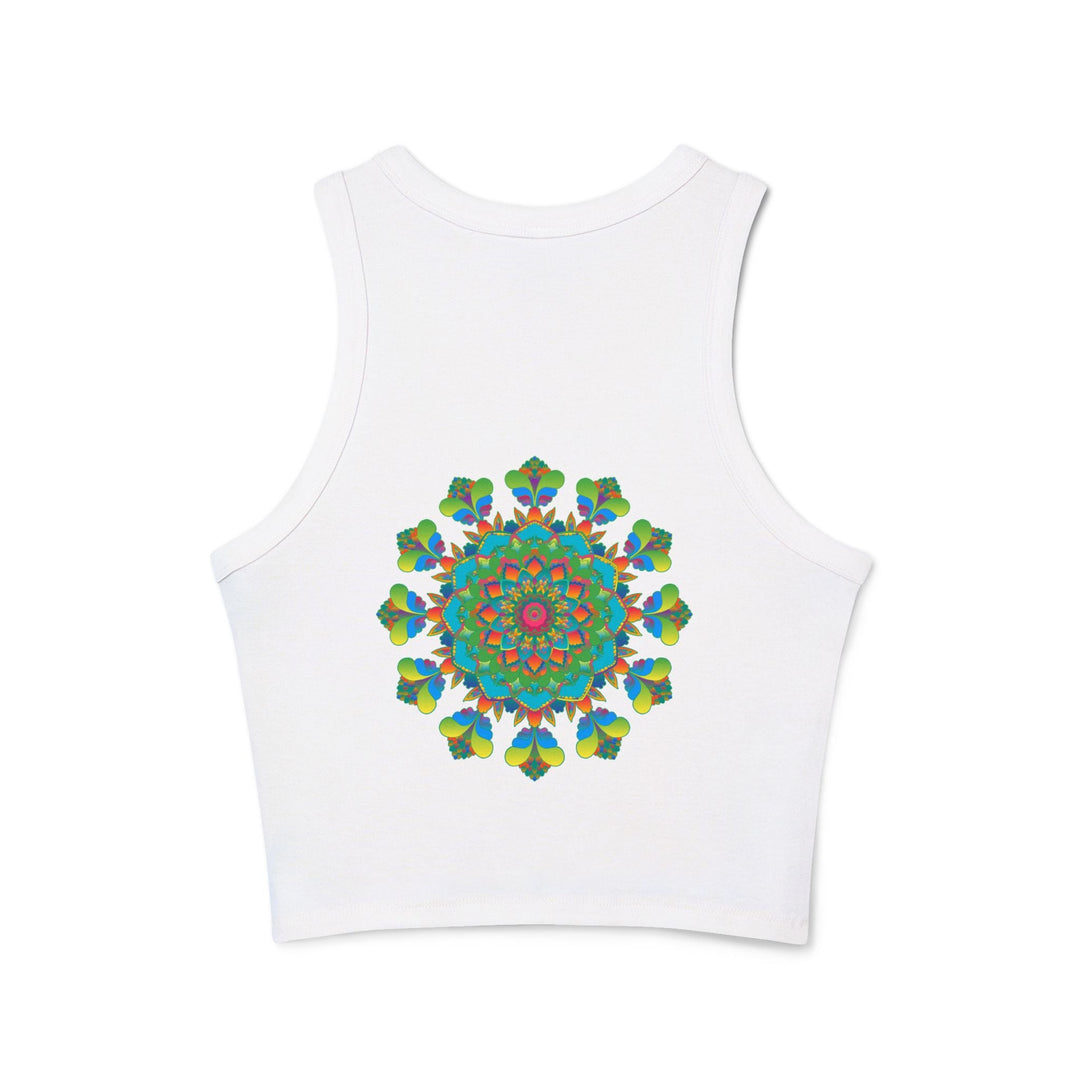 Psychedelic Mandala Racerback Tank Top Tank Top - Blululi