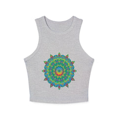 Psychedelic Mandala Racerback Tank Top Tank Top - Blululi
