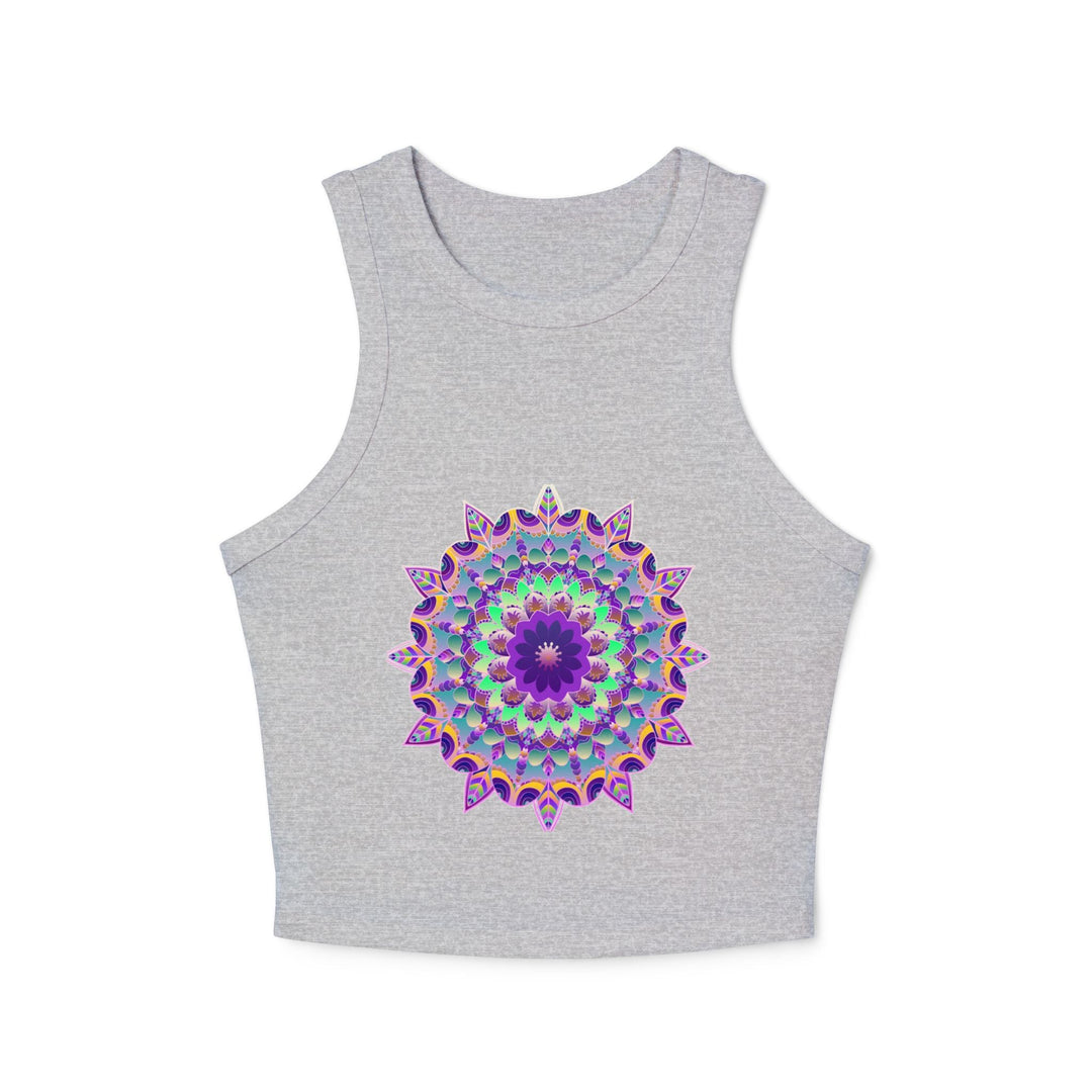 Psychedelic Mandala Racerback Tank Top Tank Top - Blululi