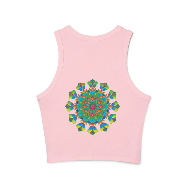 Psychedelic Mandala Racerback Tank Top Tank Top - Blululi