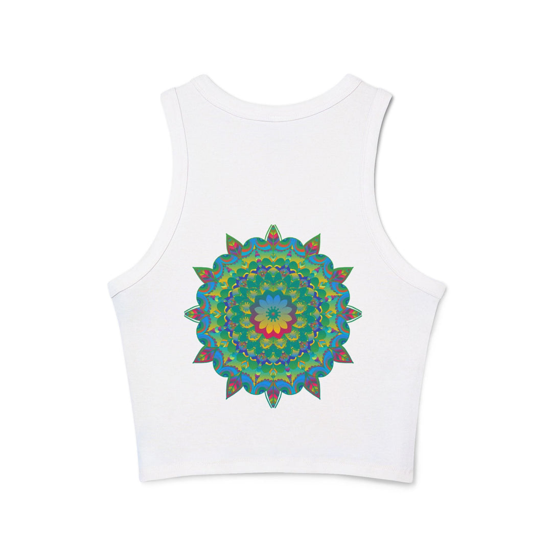 Psychedelic Mandala Racerback Tank Top Tank Top - Blululi